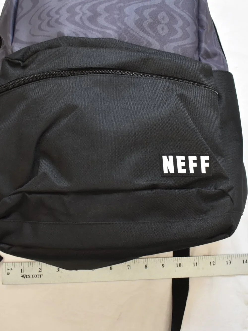 Neff Daily Adult School Black & Gray Backpack With Padded Laptop Sleeve New